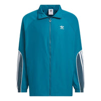 adidas Originals 3-Stripes Coach Jacket Asia Sizing 'Blue' JE3492