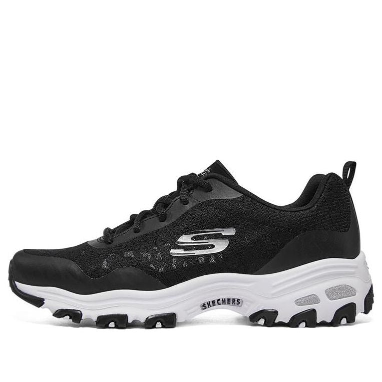 (WMNS) Skechers D'Lites 1.0 low Dad Shoes GS Black/White 896027-BKW