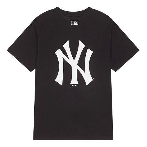 MLB Disney Mickey Crossover New York Yankees Basic Printing Short Sleeve Unisex Black 31TSK2031-50L