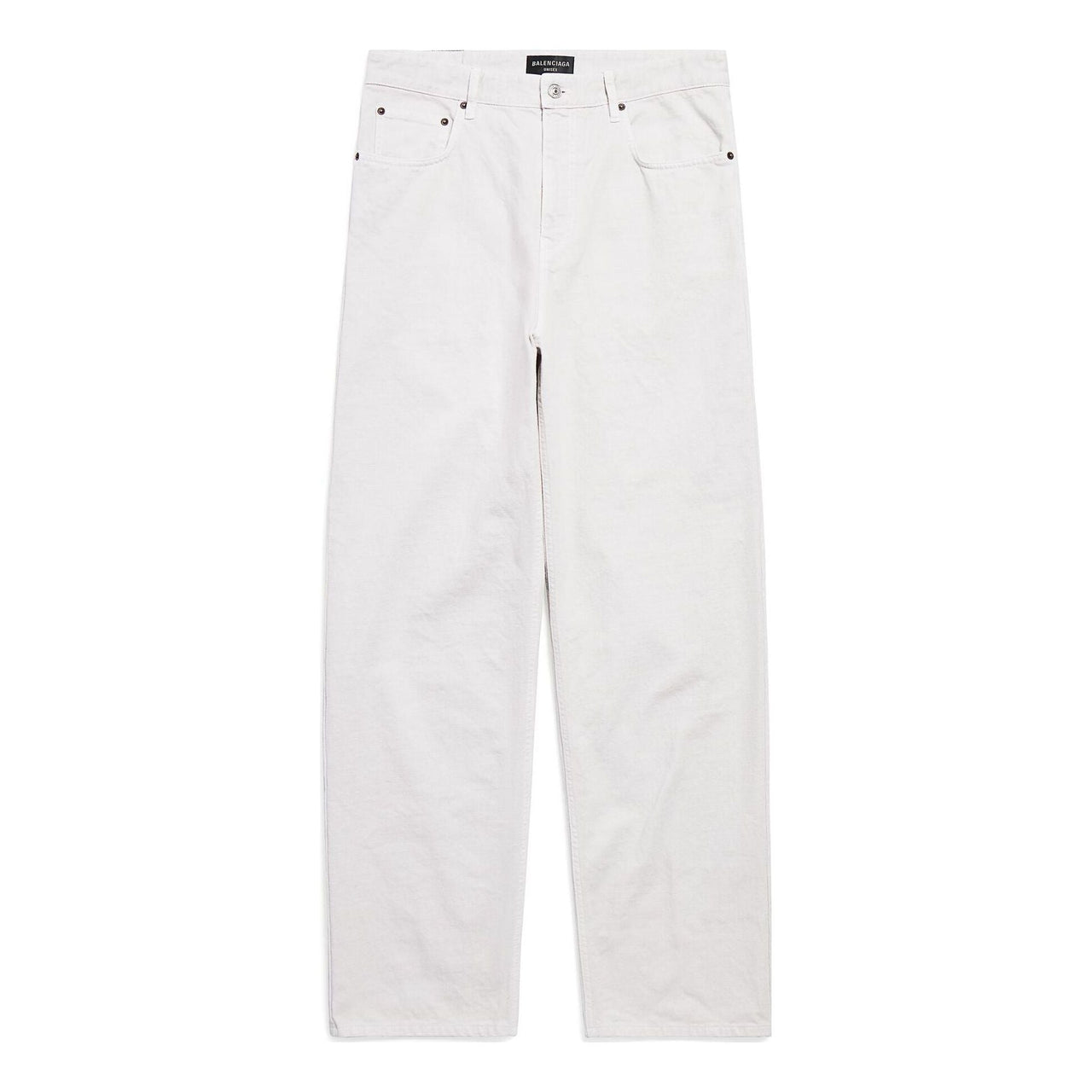 (WMNS) Balenciaga Loose Fit Jeans 'White Denim' 736540TNW039020