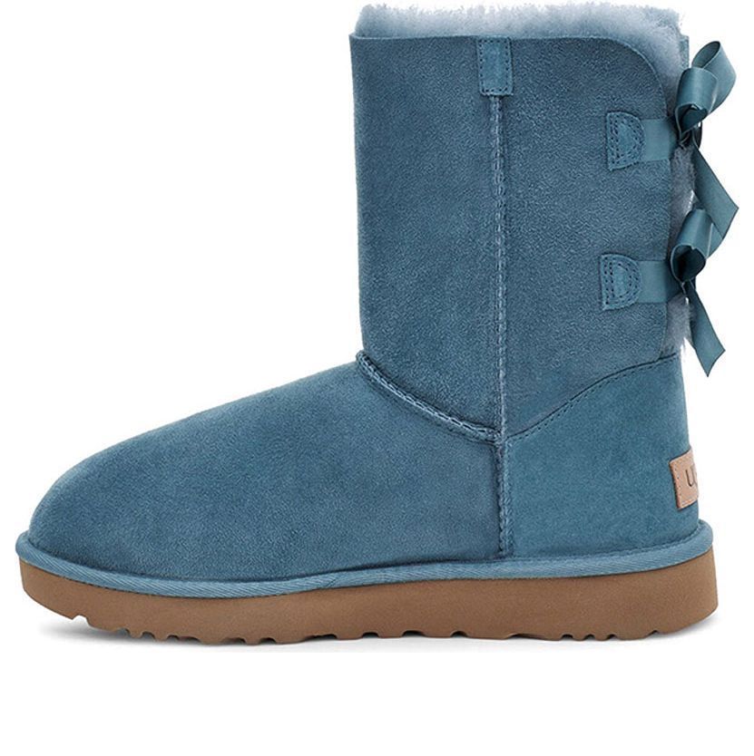 (WMNS) UGG Bailey Bow II Snow Boots Navy Blue 1016225-CCD