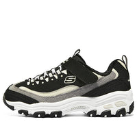 (WMNS) Skechers D'lites 1.0 Marathon Running Shoes 'Black Grey Beige' 302524L-BKNT
