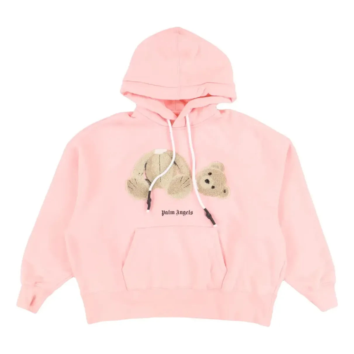 (WMNS) هودي قطني من Palm Angels Broken Bear باللون الوردي PWBB023F20FLE0033060