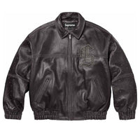 Supreme Gem Studded Leather Jacket 'Black' SUP-SS24-132