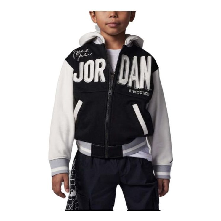 (GS) Air Jordan Logo Jacket 'Black' FJ6402-010
