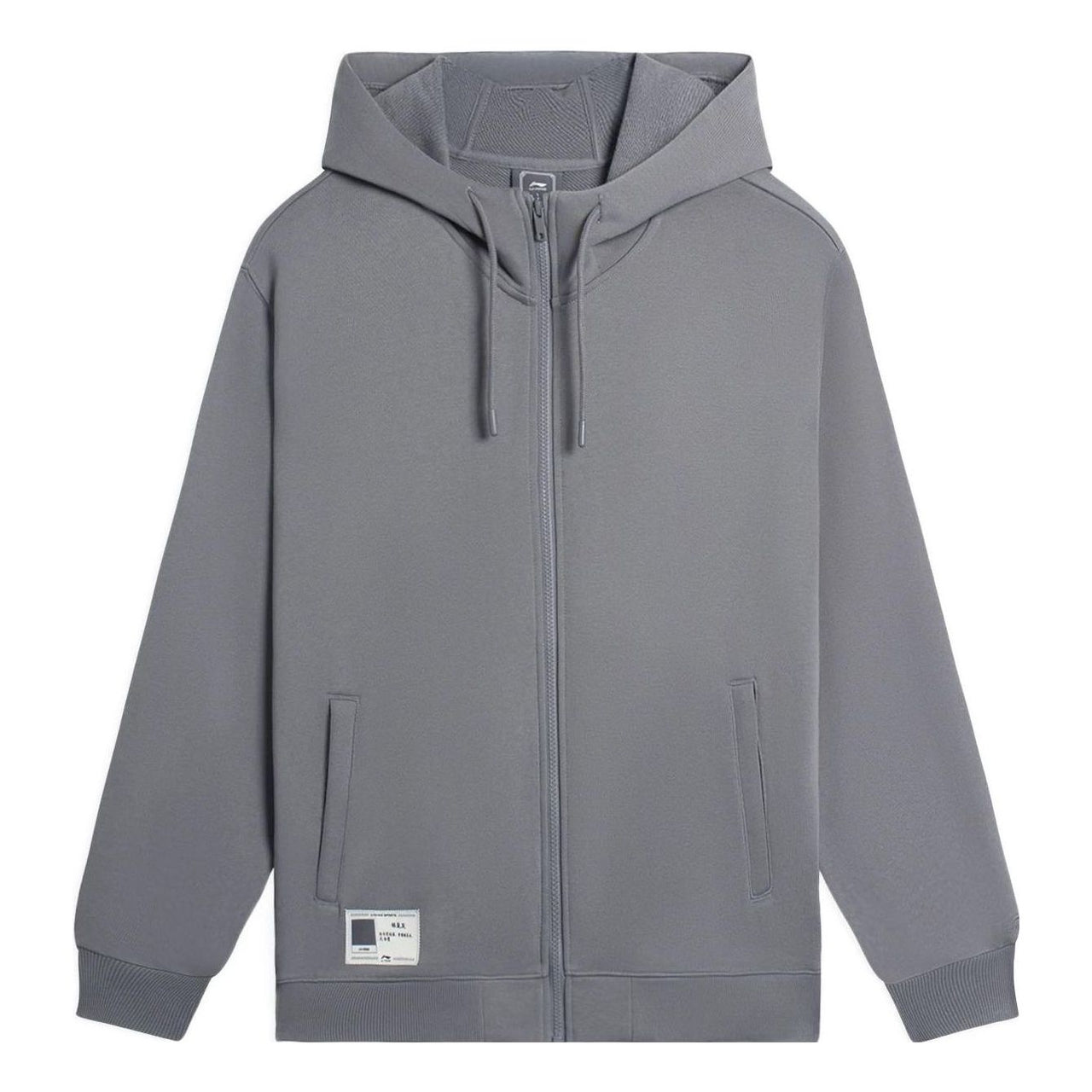 Li-Ning Label Logo Hooded Jacket 'Grey' AWDSB17-9
