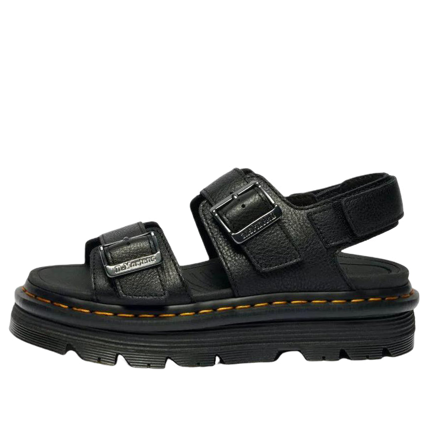 Dr. Martens Zebzag Pisa Leather Platform Sandals 'Black' 43398001