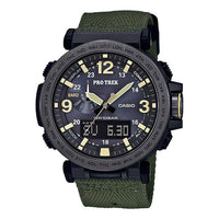 CASIO Solar Powered Quartz Waterproof Sports Mens Army Green Analog PRG600YB-3