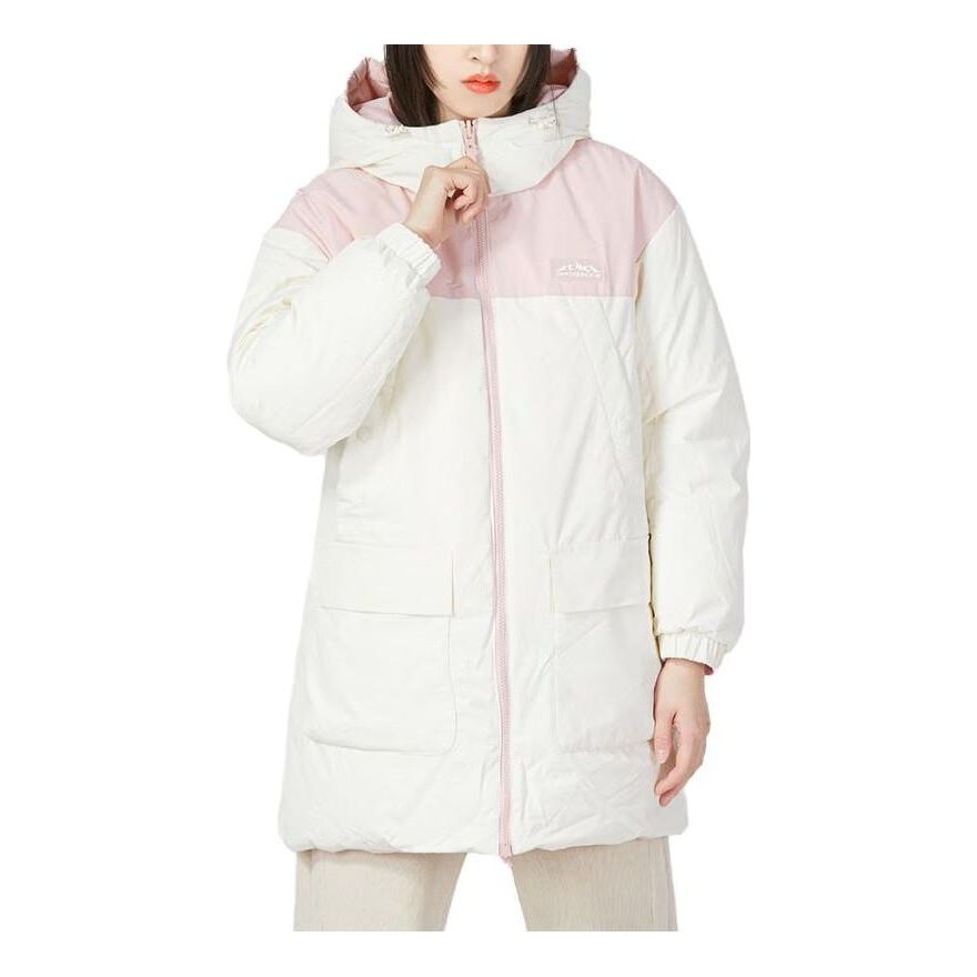 (WMNS) New Balance Classic Down Jacket Asia Sizing 'White Pink' 5PC44442-PKZ