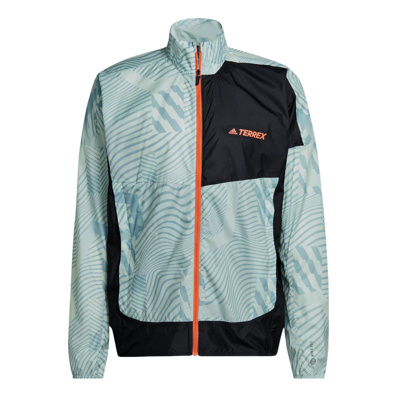 adidas Zipper Cardigan Colorblock Stand Collar Sports Jacket HI6199