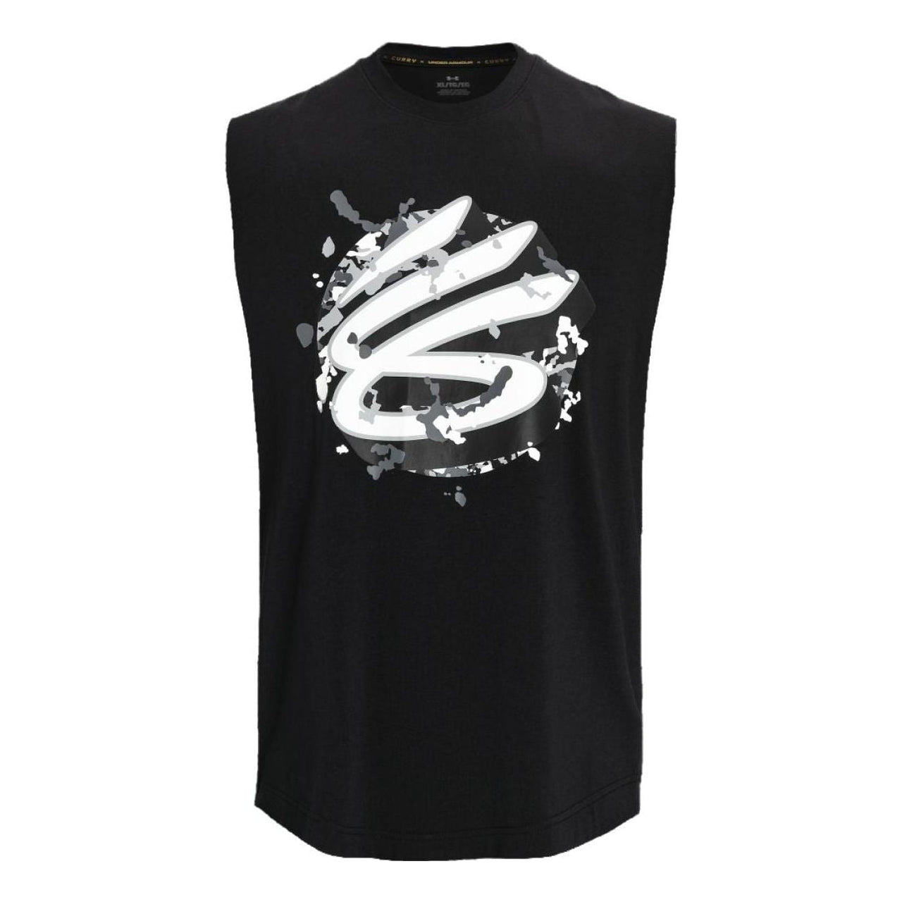 Under Armour Curry Sleeveless Tank 'Black White' 1377307-001