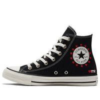 (WMNS) Converse Chuck Taylor All Star High 'Embroidered Hearts - Black' A01602C