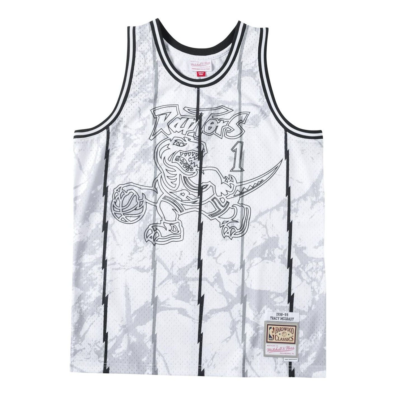 Mitchell & Ness x NBA Toronto Raptors Hardwood Classics Jersey ' Tracy McGrady 1' TFSM1273-TRA98TMCPTWH