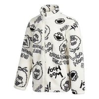 adidas neo x SESAME STREET Crossover Limited Full Print Polar Fleece Long Sleeves Jacket White HD7298