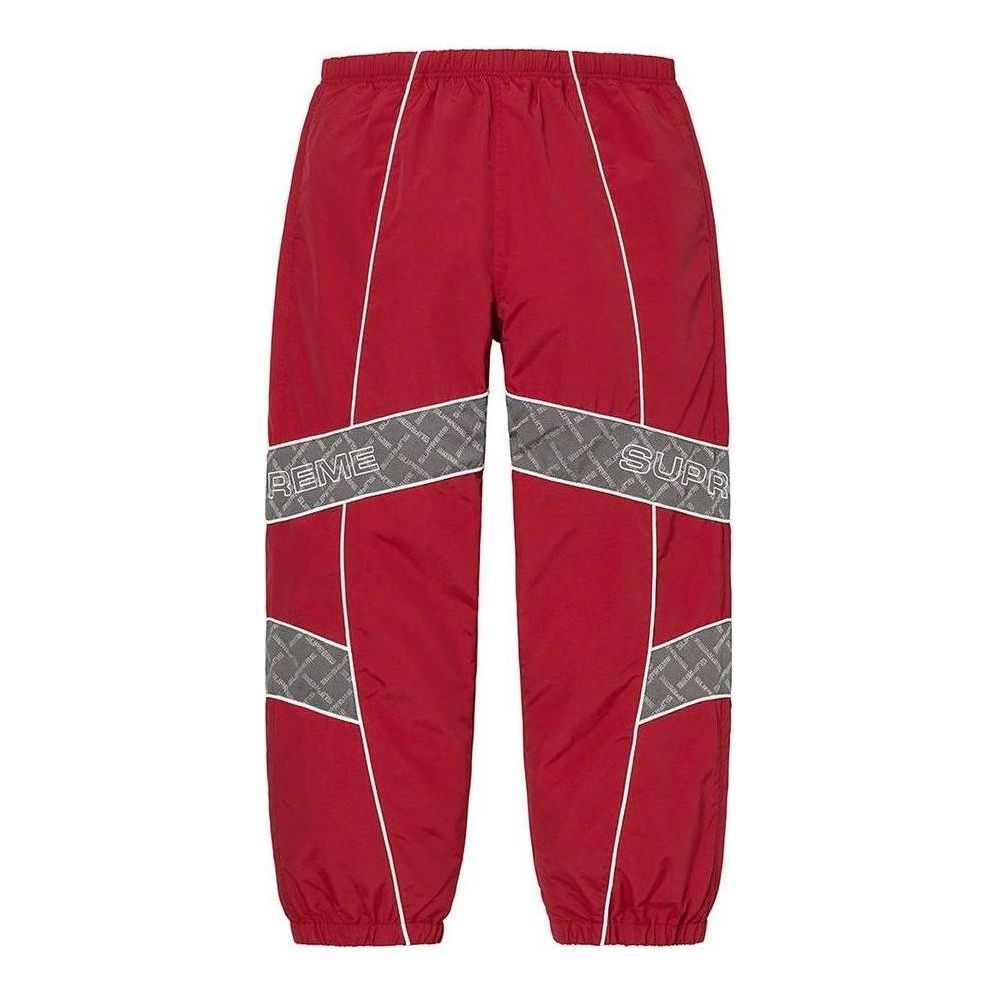 Supreme Jacquard Panel Track Pants 'Red Grey' SUP-FW22-090