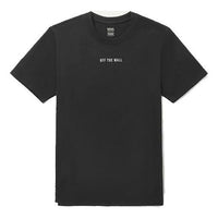 Vans Back Large logo Printing Athleisure Casual Sports Short Sleeve Couple Style Black VN0A48C1BLK