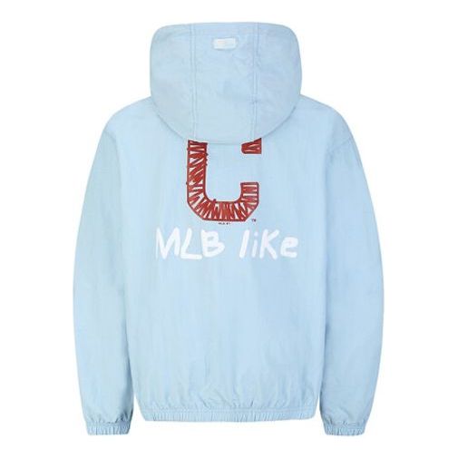 MLB Unisex LIKE Series Windblocker Jacket Blue 31JP09031-45S