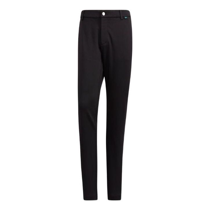 adidas Golf Play Green Textured Pants 'Black' HA3257