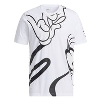 adidas neo x Disney U Mf Tee 1 Goofy Print Short Sleeves T Shirt Men's White HF0449
