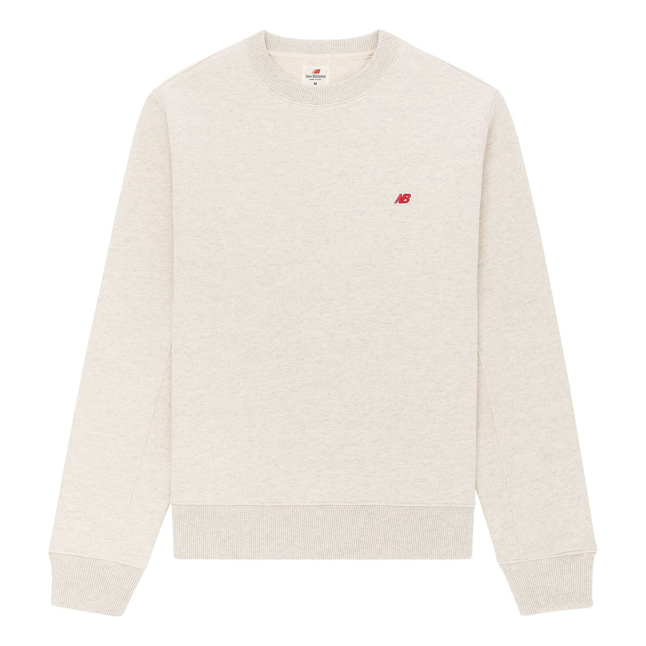 New Balance MADE in USA Core Sweatshirt Asia Sizing 'Oatmeal Heather' MT21541-OTH