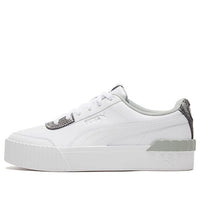 (WMNS) PUMA Carina Lift Snake White/snake print Low Casual Board Shoes 373230-01