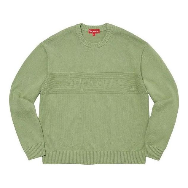 Supreme Tonal Paneled Sweater 'Green' SUP-SS22-268