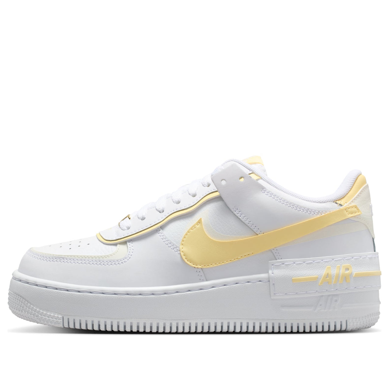 (WMNS) Nike Air Force 1 Shadow 'White Soft Yellow' CI0919-122