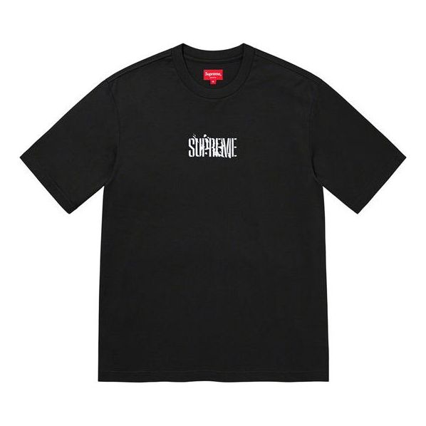 Supreme SS21 Week4 Splatter S Top LogoT SUP-SS21-529-BLK
