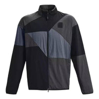 Under Armour Curry Woven Raincoat Jacket 'Grey Black' 1377304-001