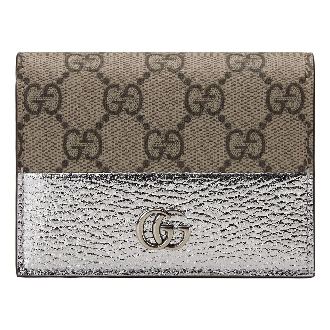 (WMNS) Gucci GG Marmont Card Case Wallet 'Silver' 658610-AAC1H-8161