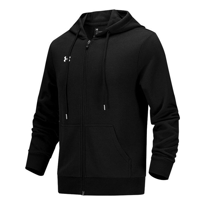 Under Armour Essential Fleece Full Zip Hoodie 'Black' 21600305-001