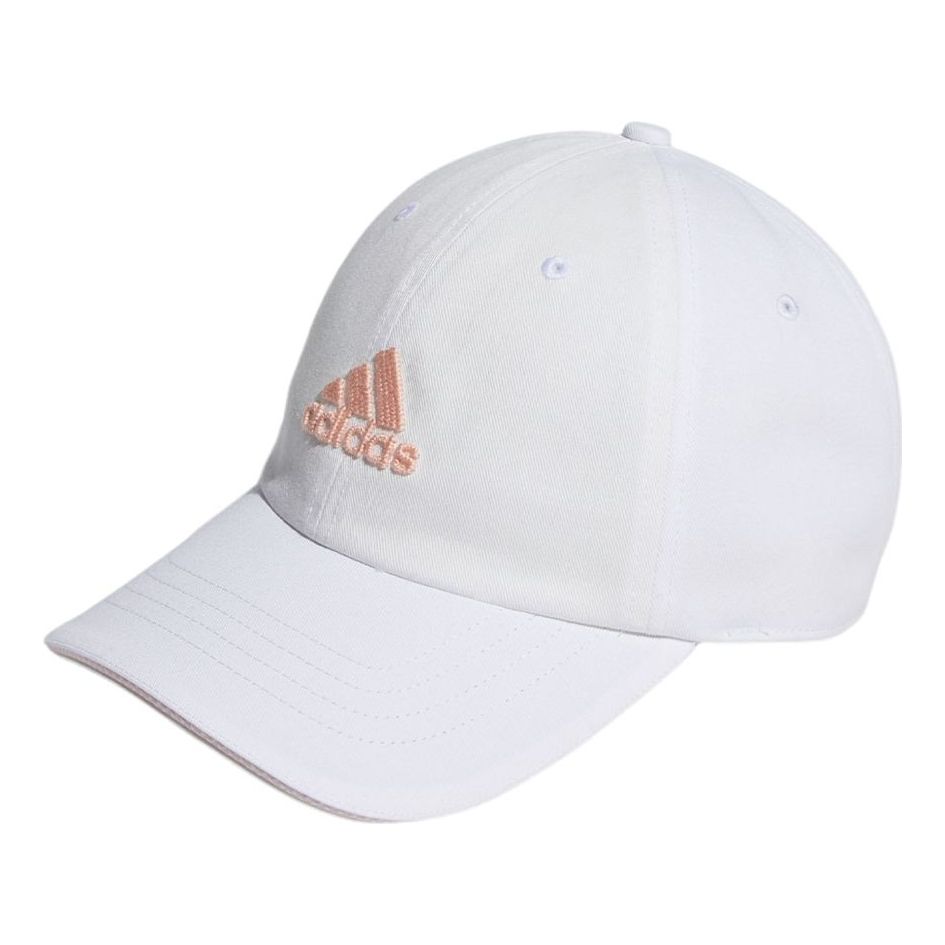 (WMNS) adidas Badge of Sport Twill Cap 'White Coral' GU6183