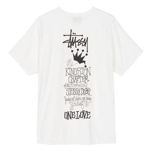 Stussy Kingston Tee Short Sleeve Unisex White 1904440-NATURAL