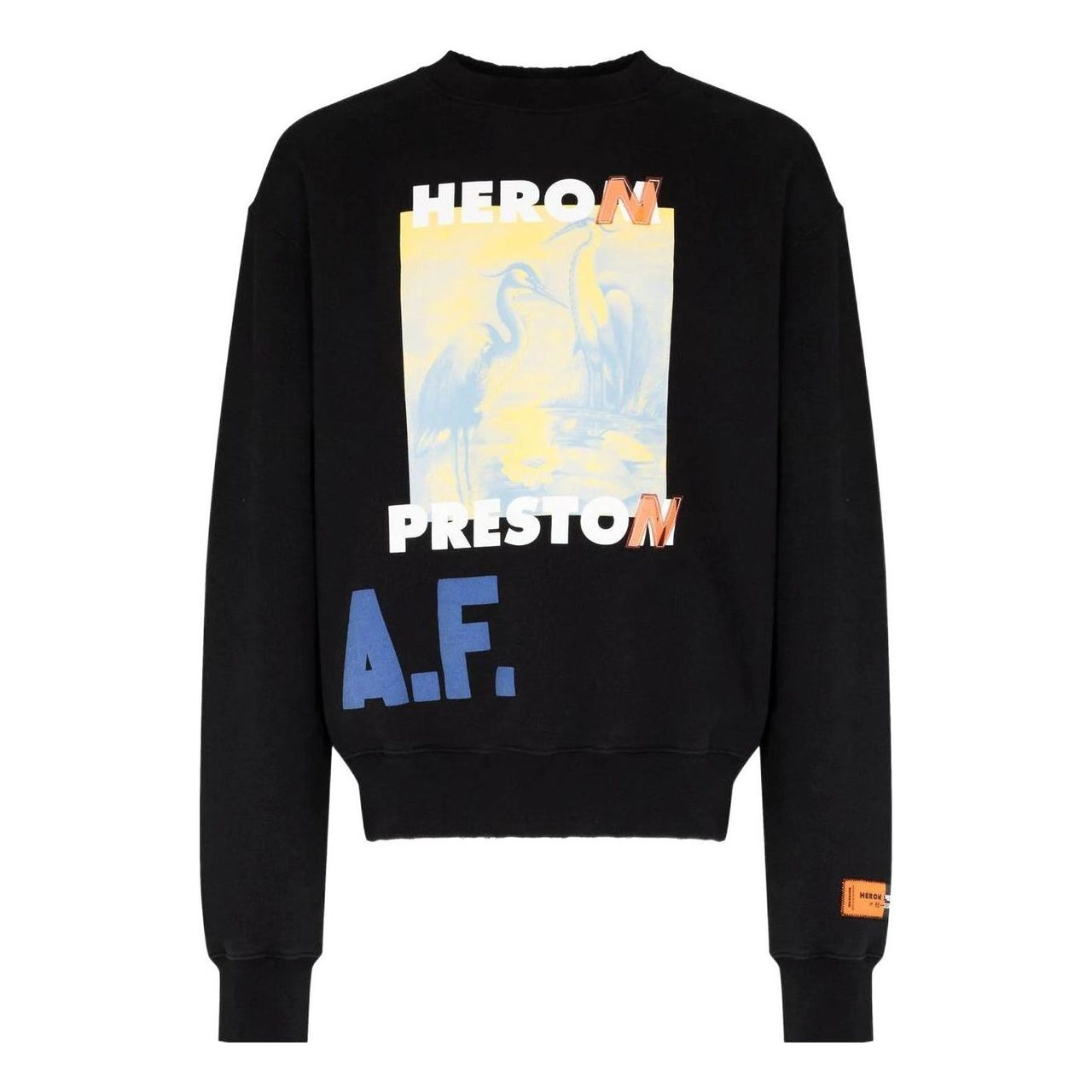 HERON PRESTON A.F. Authorized Crewneck 'Black Lemon' HMBA016S22JER0031015