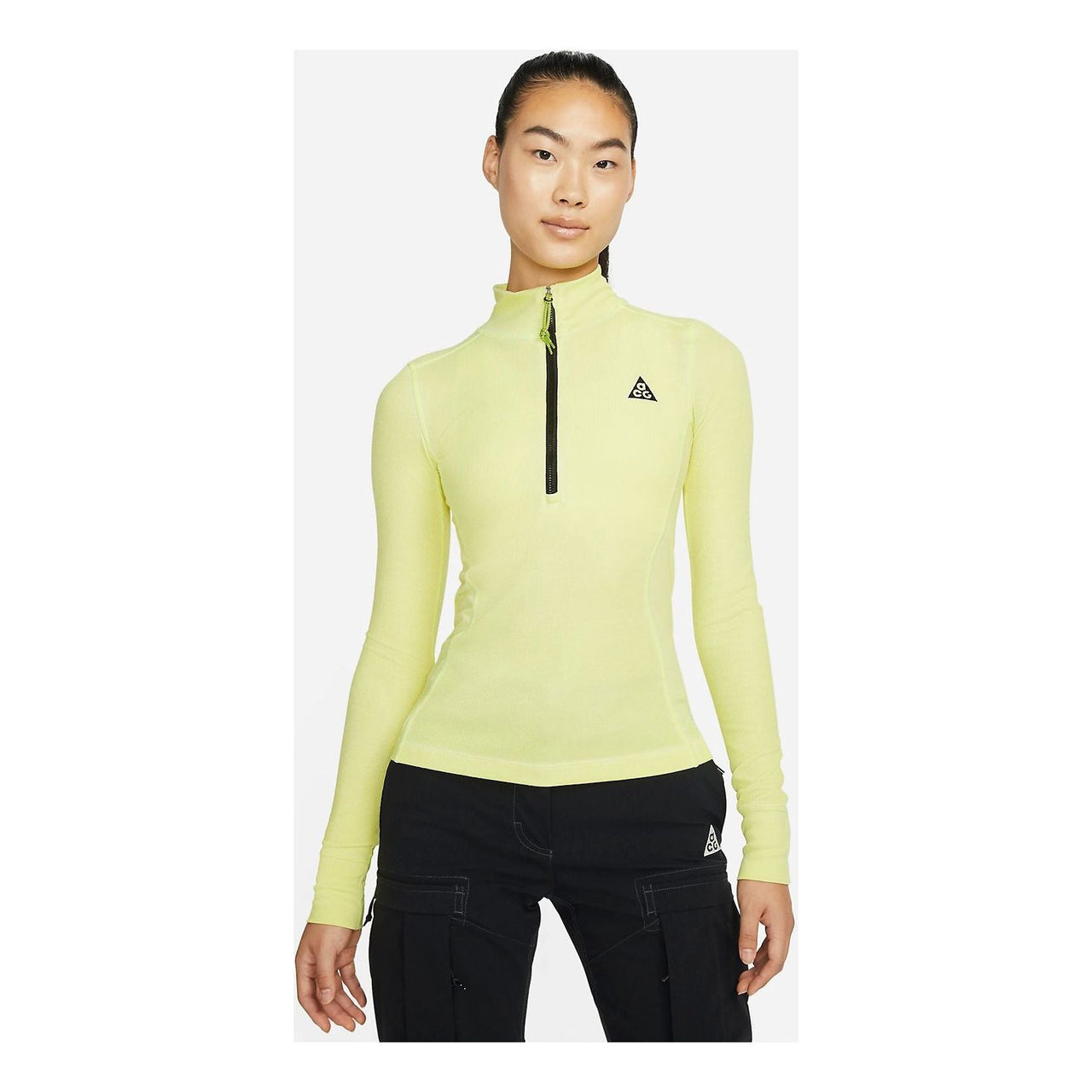 (WMNS) Nike ACG Long Sleeve Base Layer Top 'Green Yellow' DH3096-389