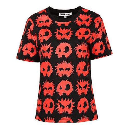 McQ Alexander McQueen Printing Casual Short Sleeve Black 473705-RNJ50-2610