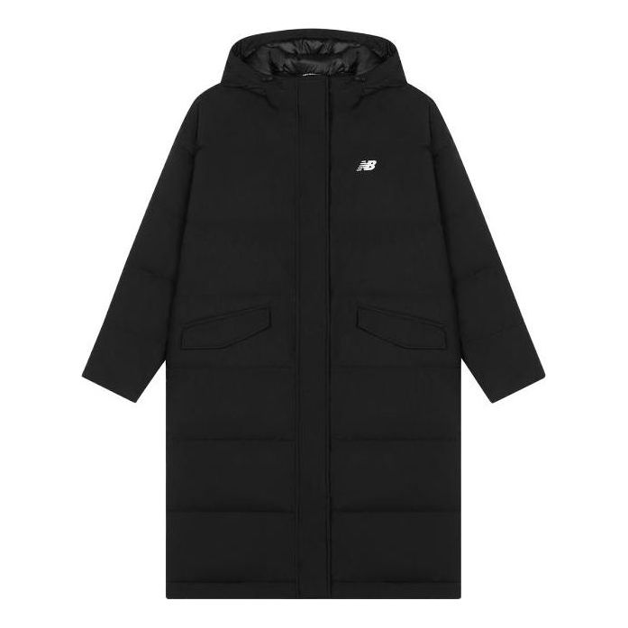(WMNS) New Balance Athletics Long Puffer Jacket Asia Sizing 'Black' AWJ33333-BK