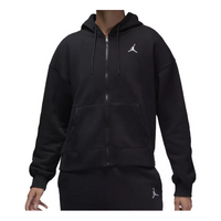 (WMNS) Air Jordan Brooklyn Fleece Full Zip Hoodie 'Black' FD7866-010