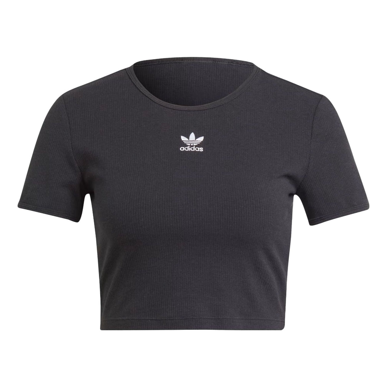 (WMNS) adidas originals Essentials Rib T-Shirt 'Black' II8057