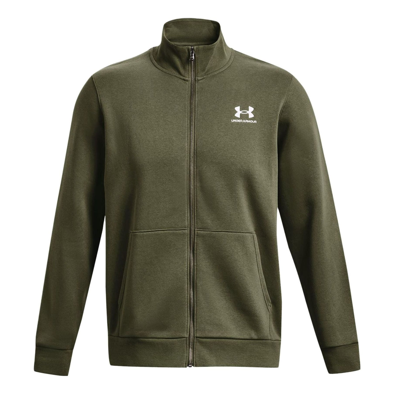 Under Armour Essential Fleece Track Jacket 'Olive Green' 1381035-390