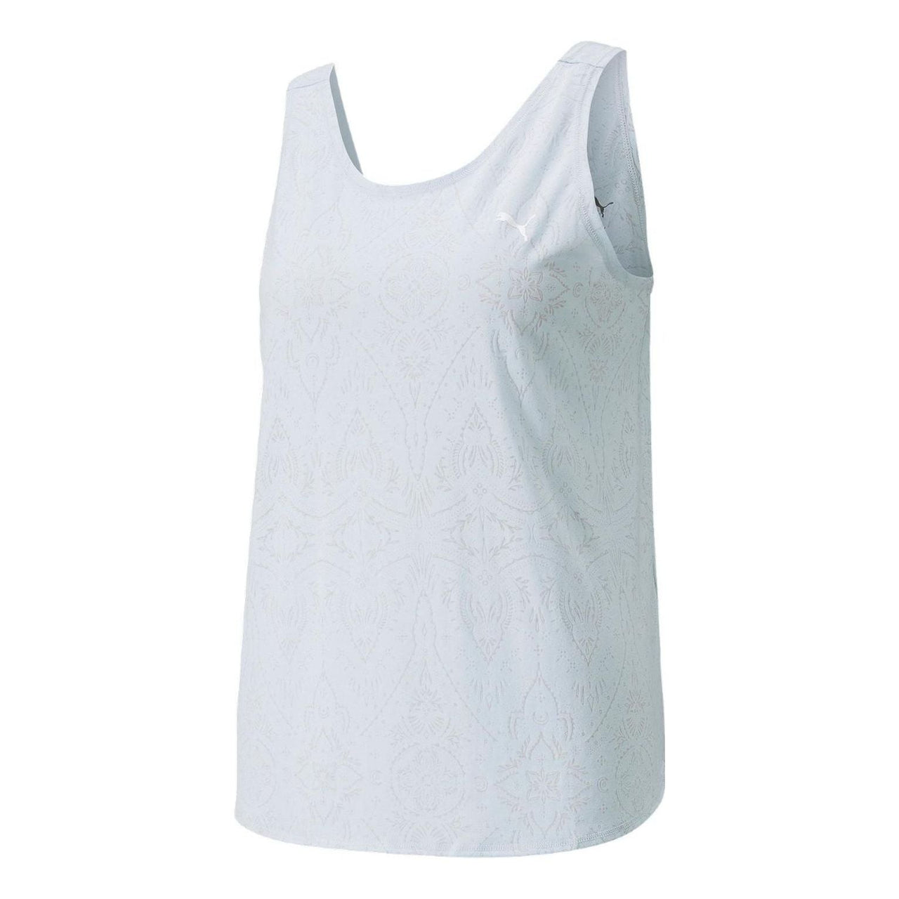 (WMNS) PUMA Studio Burn Out Twist Training Tank Top 'Grey' 521588-21