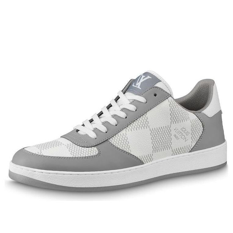 حذاء رياضي LOUIS VUITTON LV Rivoli "رمادي مع مربعات" 1A9ZEO