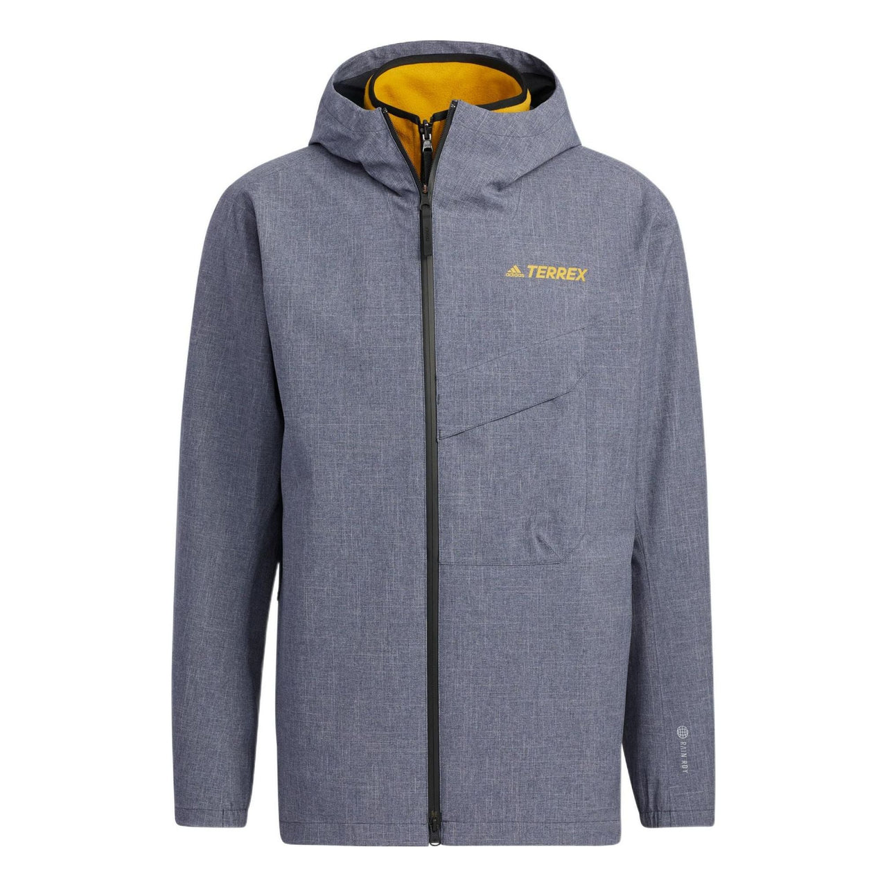 adidas Reversible Zipper Sports Hooded Jacket Gray HN2030