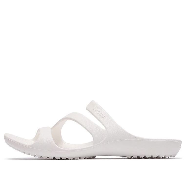 (WMNS) Crocs White Slippers 206756-100