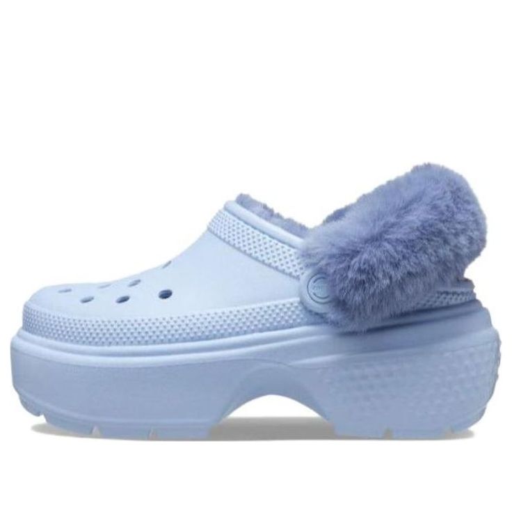 (GS) Crocs Stomp Lined Clog 'Calcite Blue' 208546-4NS
