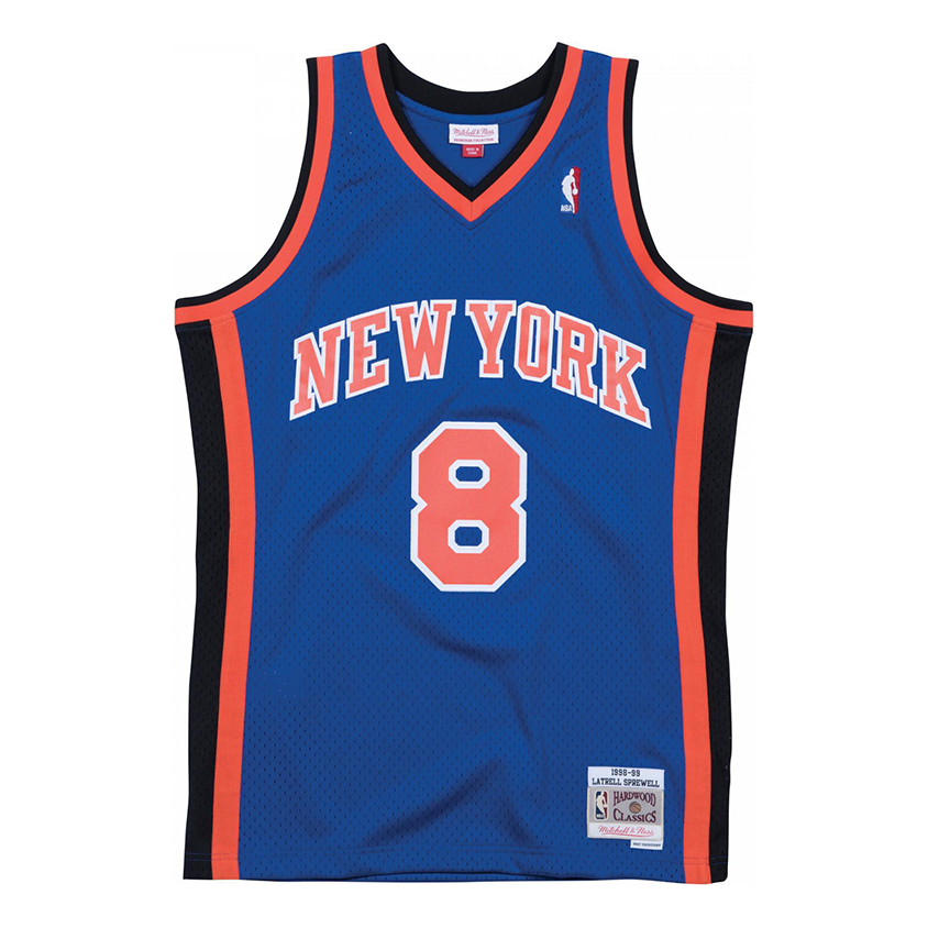 Mitchell & Ness x NBA New York Knicks 1998-99 Road Swingman Jersey 'Latrell Sprewell 8' SMJYAC18055-NYKROYA98LSP