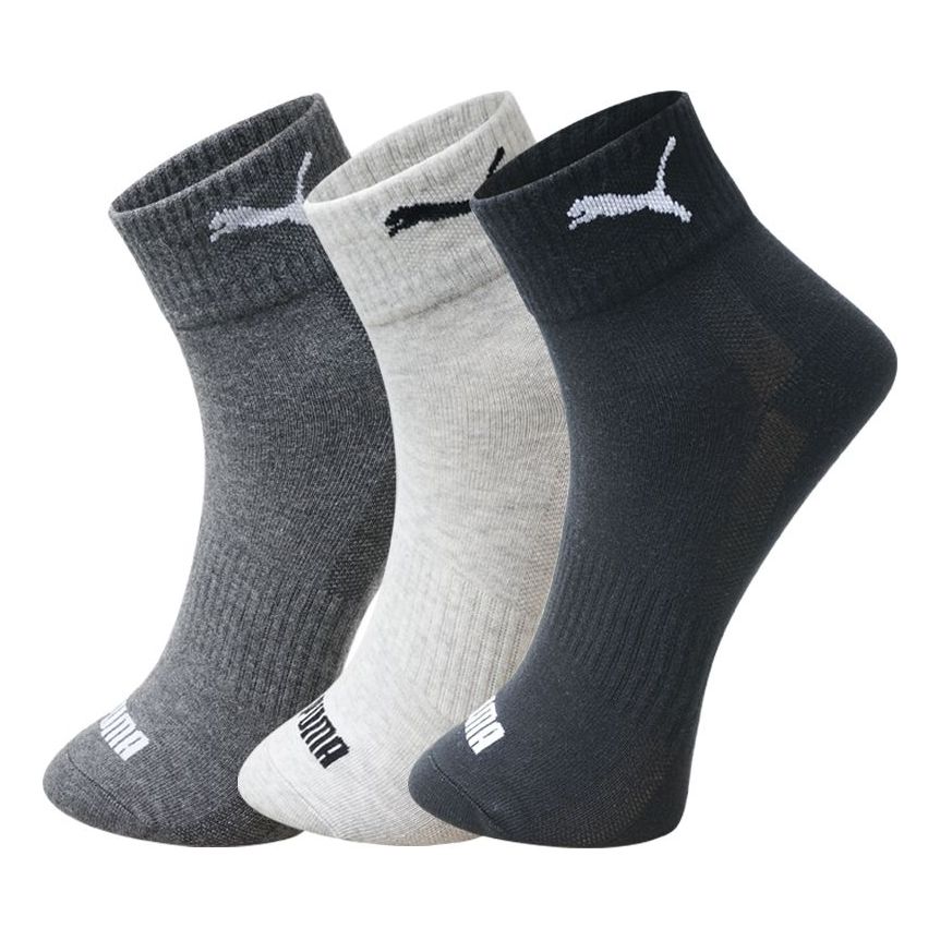 PUMA Sneaker Socks 3 pack 'Black White Grey' 100002380-001