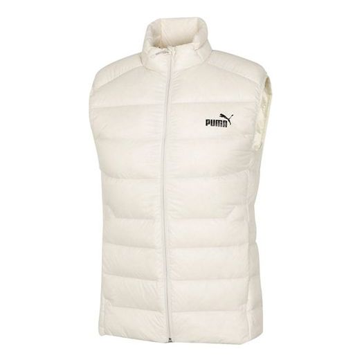 PUMA Logo Down Vest 'Ivory ' 534541-73
