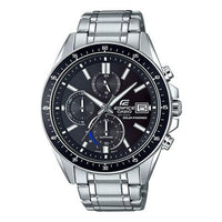 CASIO EDIFICE Quartz Waterproof Solar Powered Stainless Steel Strap Mens Black Analog EFS-S510D-1AVUPR