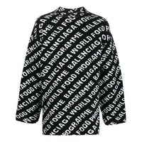 Balenciaga World Food Programme Allover Sweater 'Black' 612957T15651070